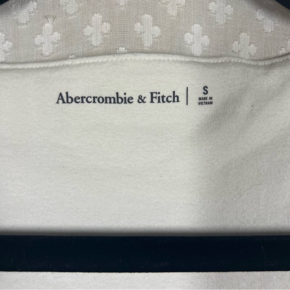 Abercrombie‎ & Fitch NWT White Square Neck Long Sleeve Bodysuit - Picture 3 of 6